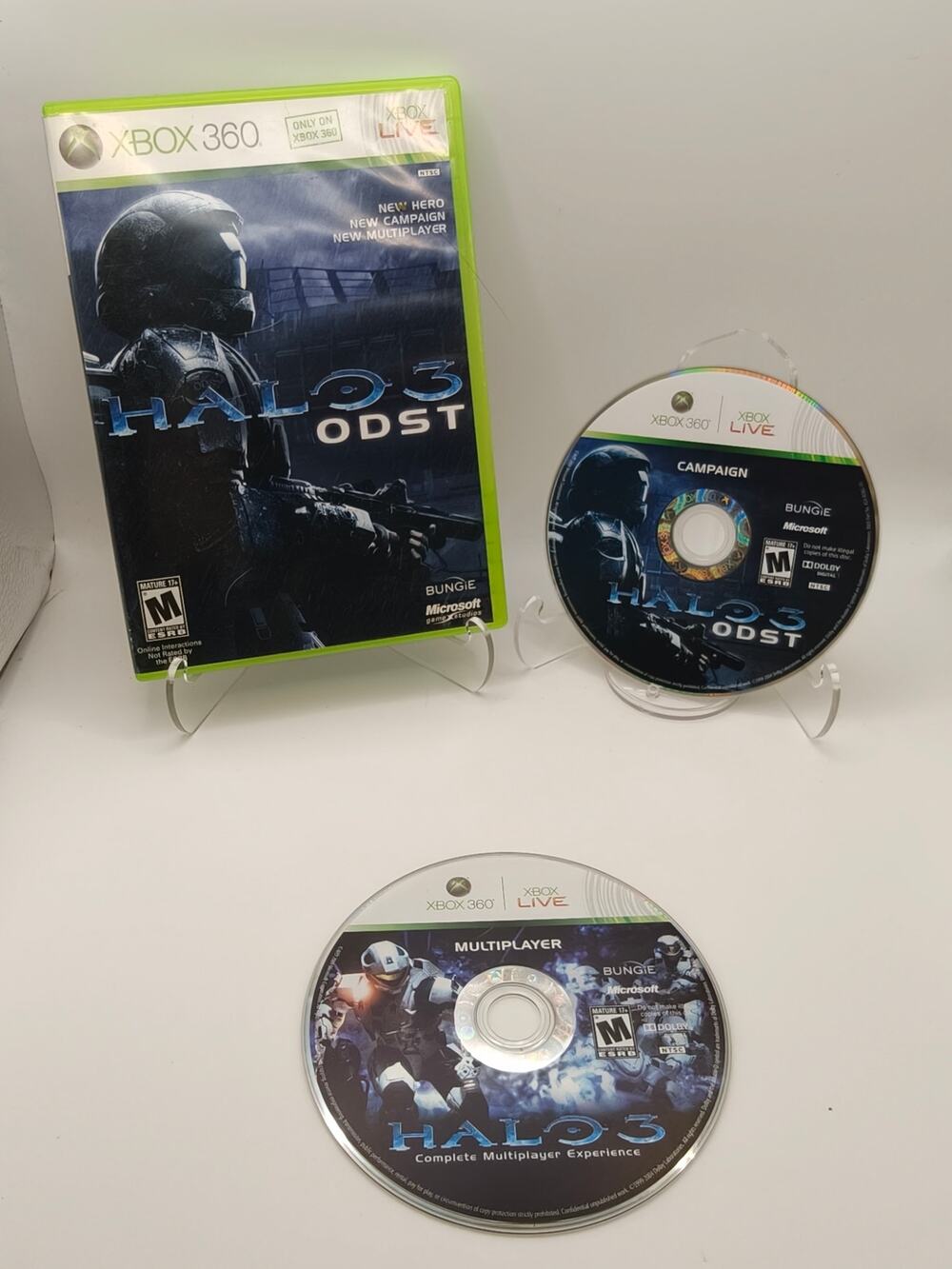 Halo 3 ODST Xbox 360 CIB Complete 2-Disc Bungie Tested
